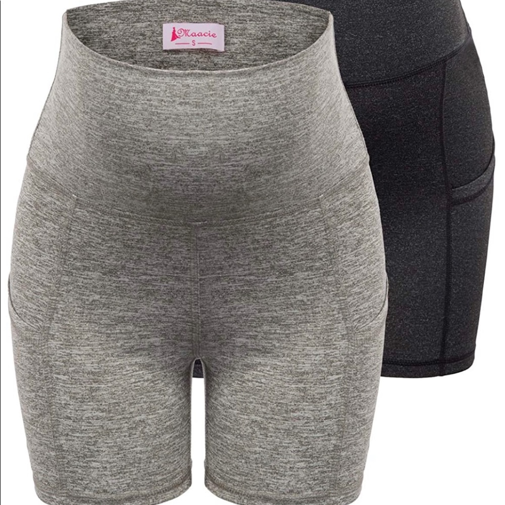 Maternity Yoga Shorts — Over the Belly